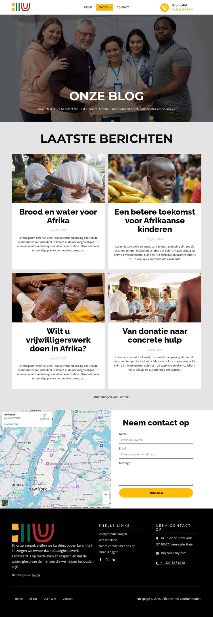 Blog over het transformeren van levens WordPress-thema