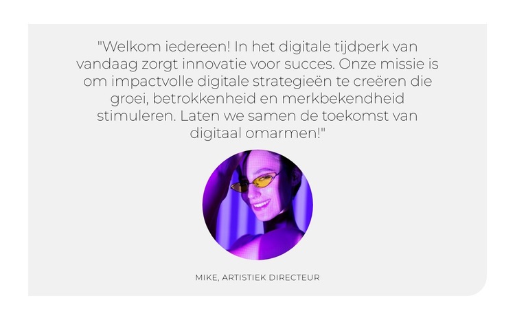 Digitale groeihub Website sjabloon