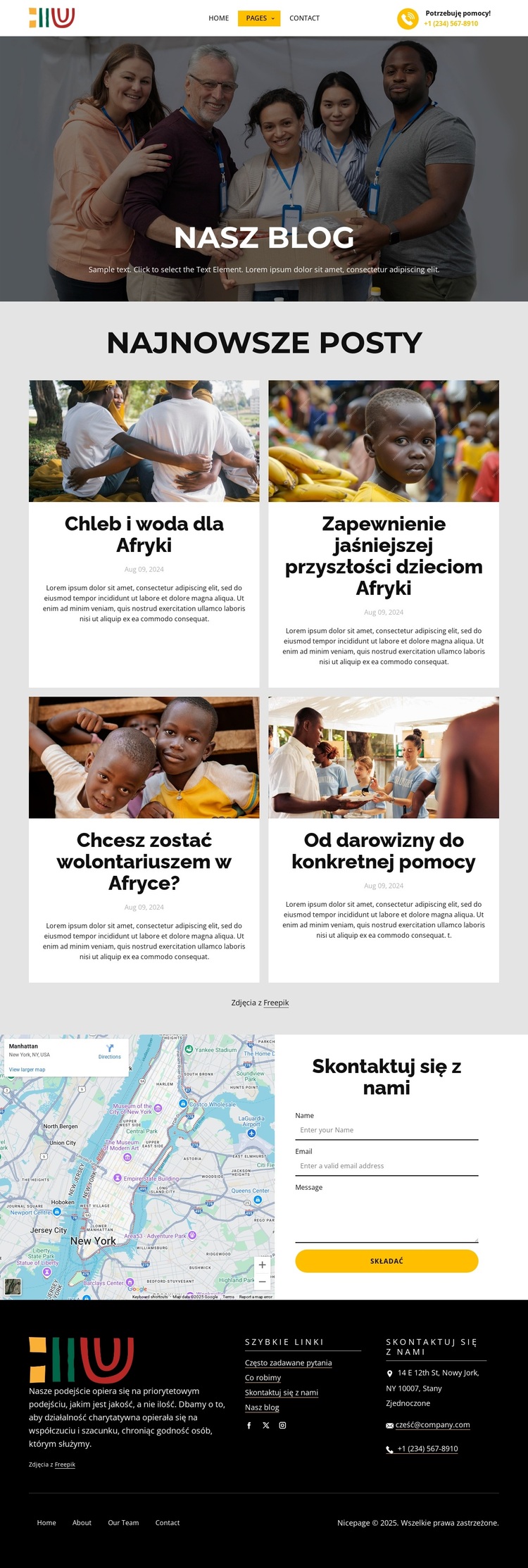 Blog o transformacji życia Motyw WordPress