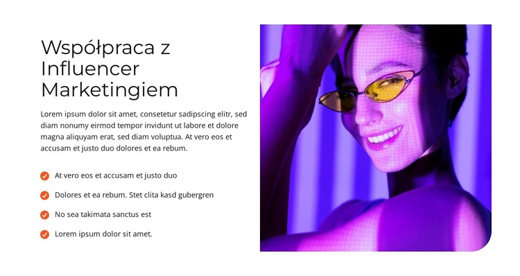 Wizjonerskie prace internetowe Szablon CSS