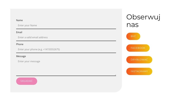 Innowacyjne media społecznościowe Szablon HTML