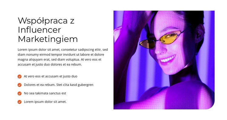 Wizjonerskie prace internetowe Szablon witryny sieci Web