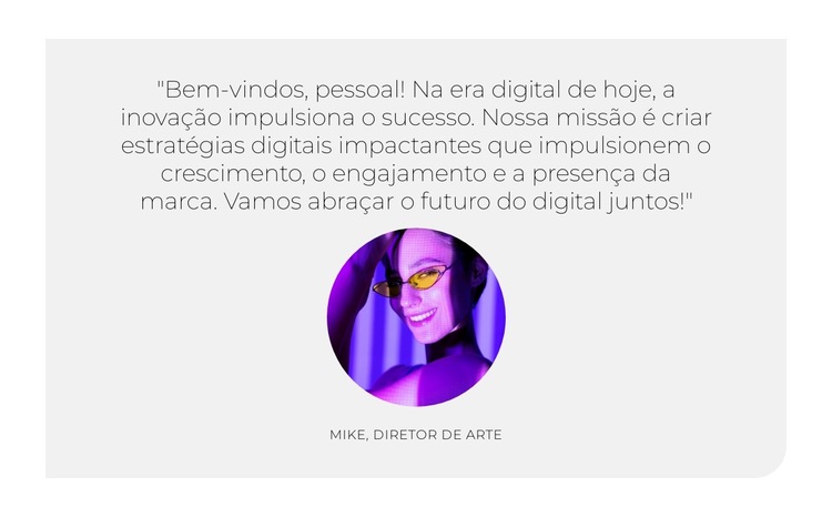 Centro de Crescimento Digital Modelo de site