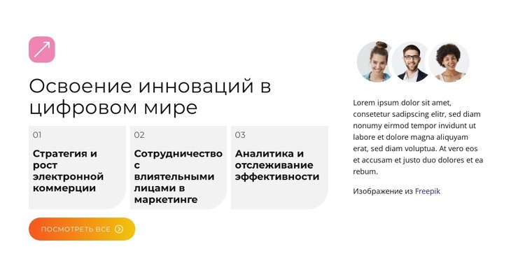 Создание контента CSS шаблон