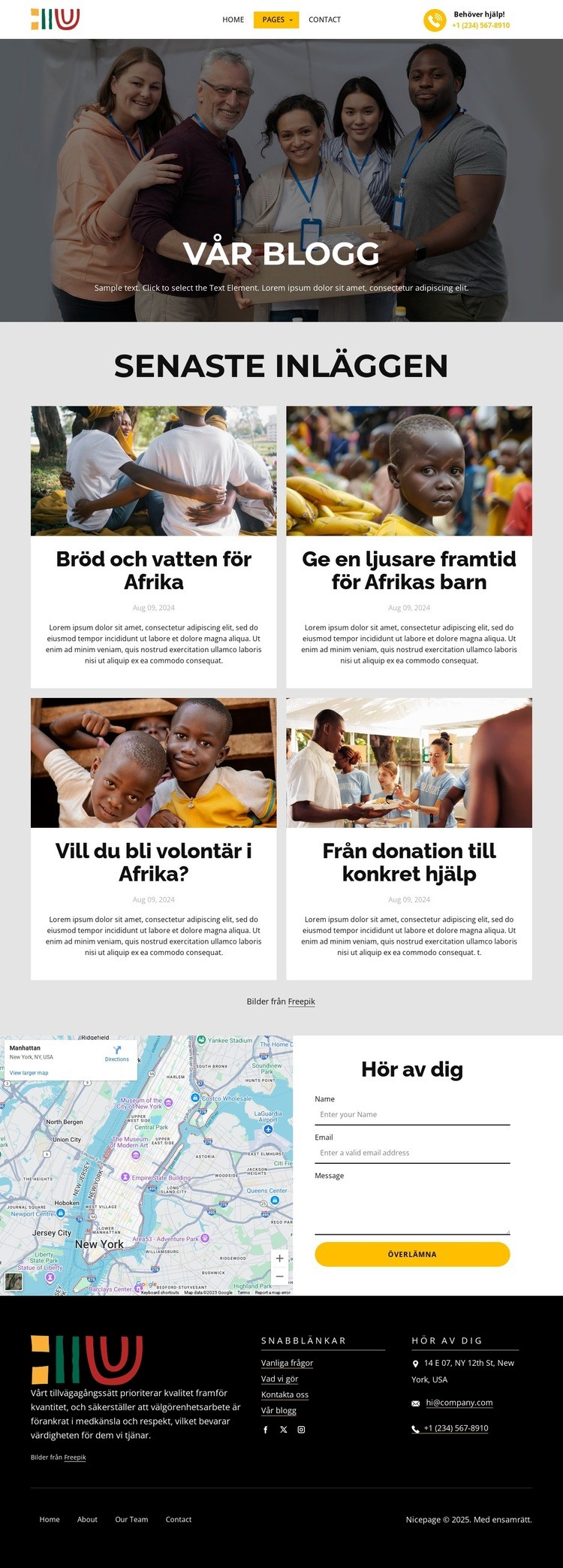 Förvandla liv blogg HTML-mall