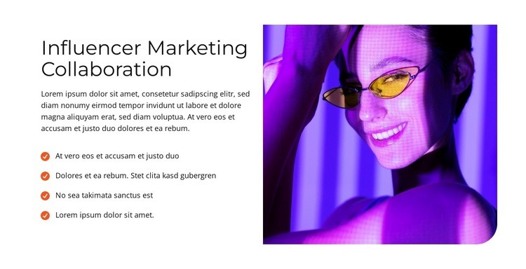 Visionära Webworks Webbplats mall