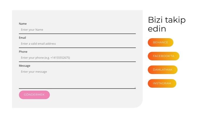 Yenilikçi Sosyal Medya CSS Şablonu