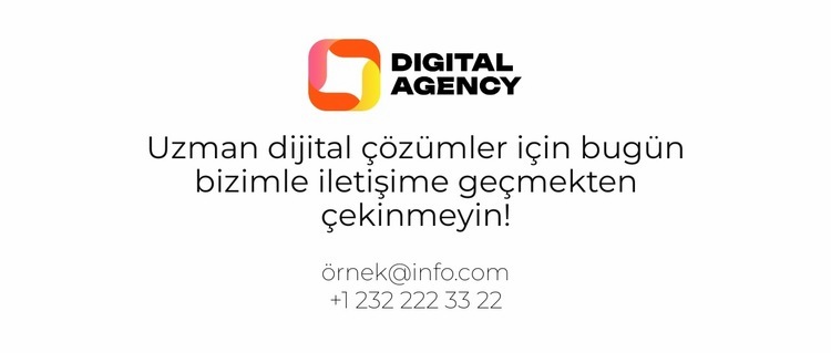 EngageX Medya Bir Sayfa Şablonu