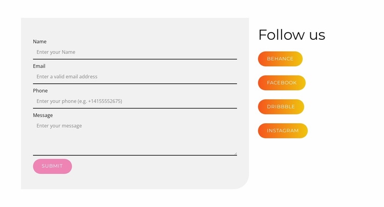 Innovative Social Media Website Template