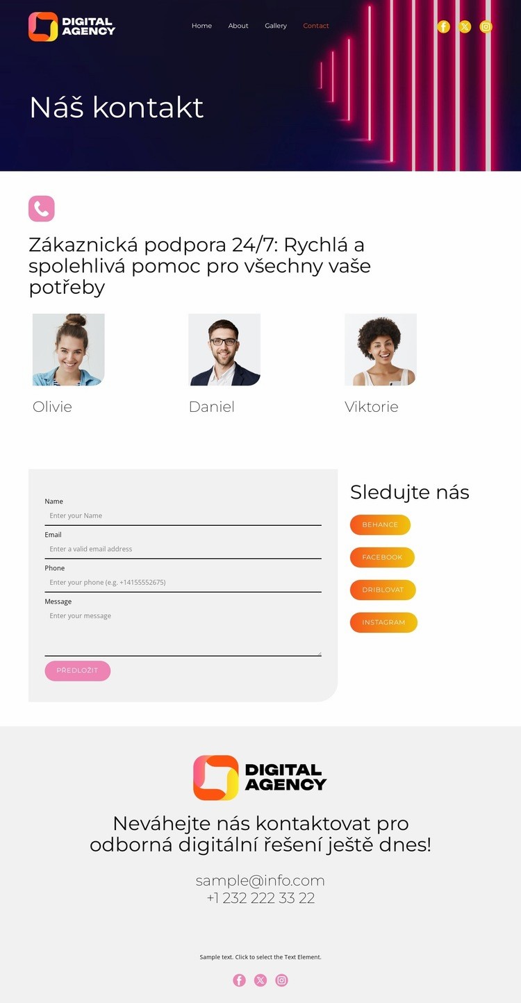Trendy v digitální technice Šablona webové stránky