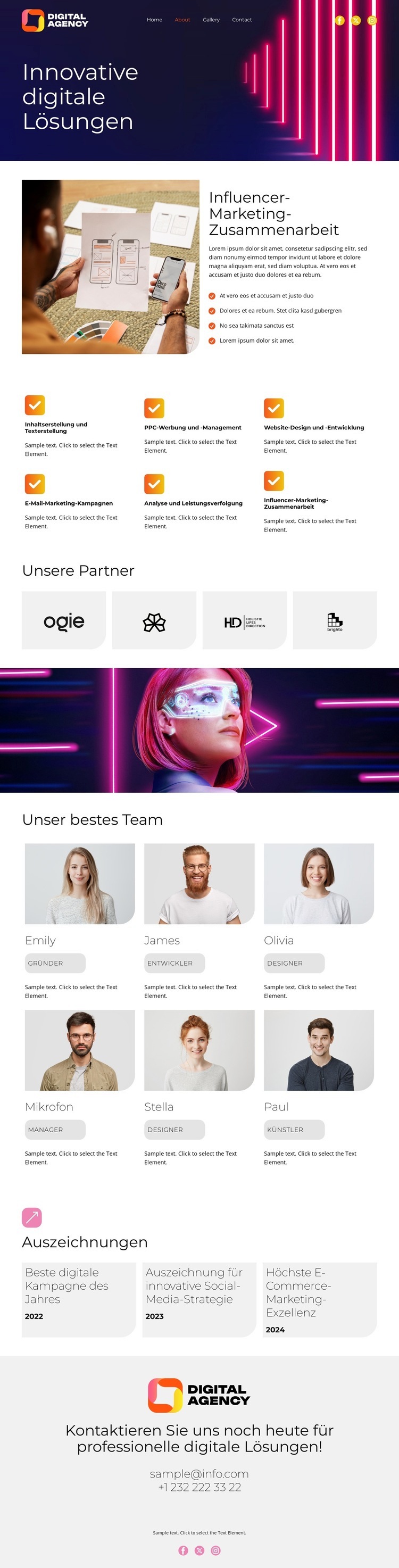 Zukunft des Digitalen HTML5-Vorlage