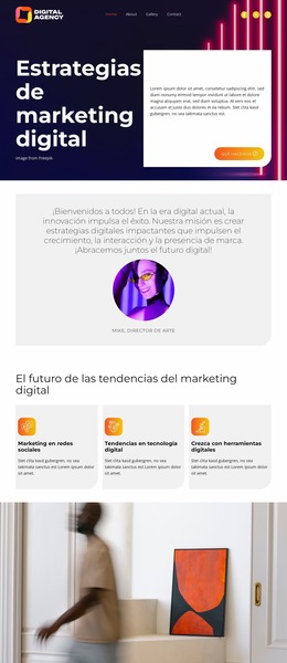 Estrategias de marketing digital Plantillas Joomla
