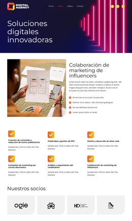 Diseño Del Sitio Web Para El Futuro De Lo Digital