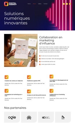 L'Avenir Du Numérique - Modèle De Maquette De Site Web