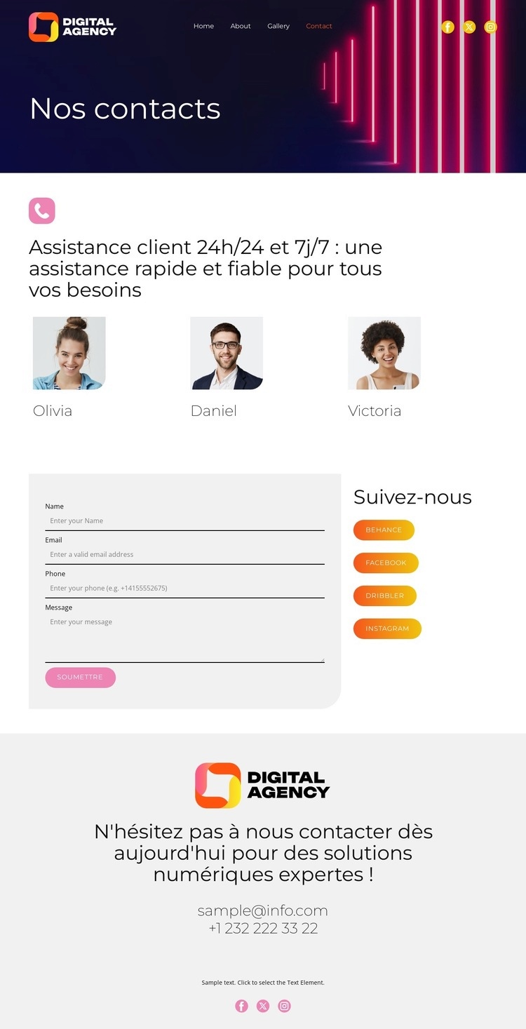 Tendances de la technologie numérique Page de destination