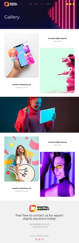 Project Page HTML Templates | Nicepage