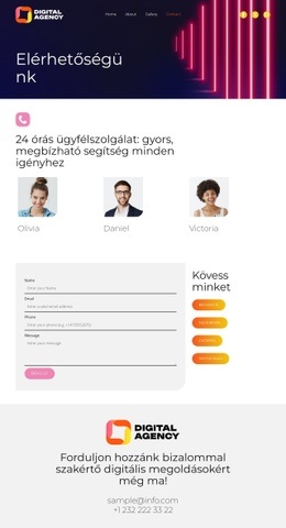 A Digitális Technológia Trendjei HTML Sablon