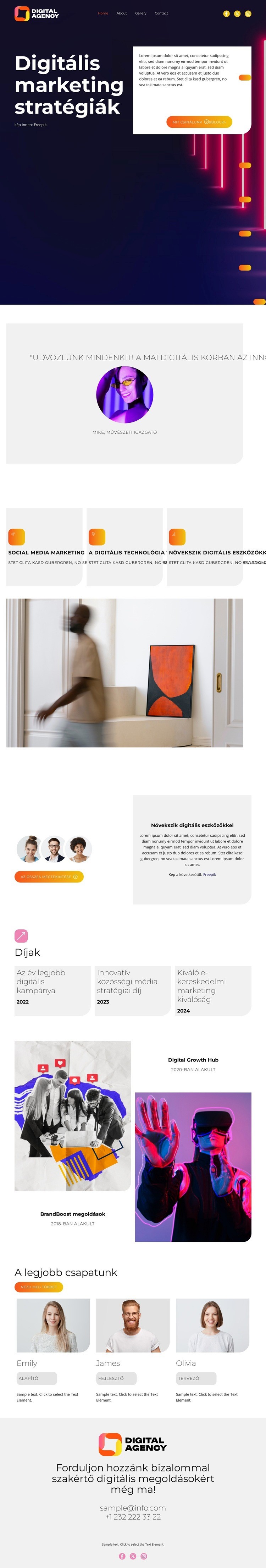 Digitális marketing stratégiák Weboldal tervezés