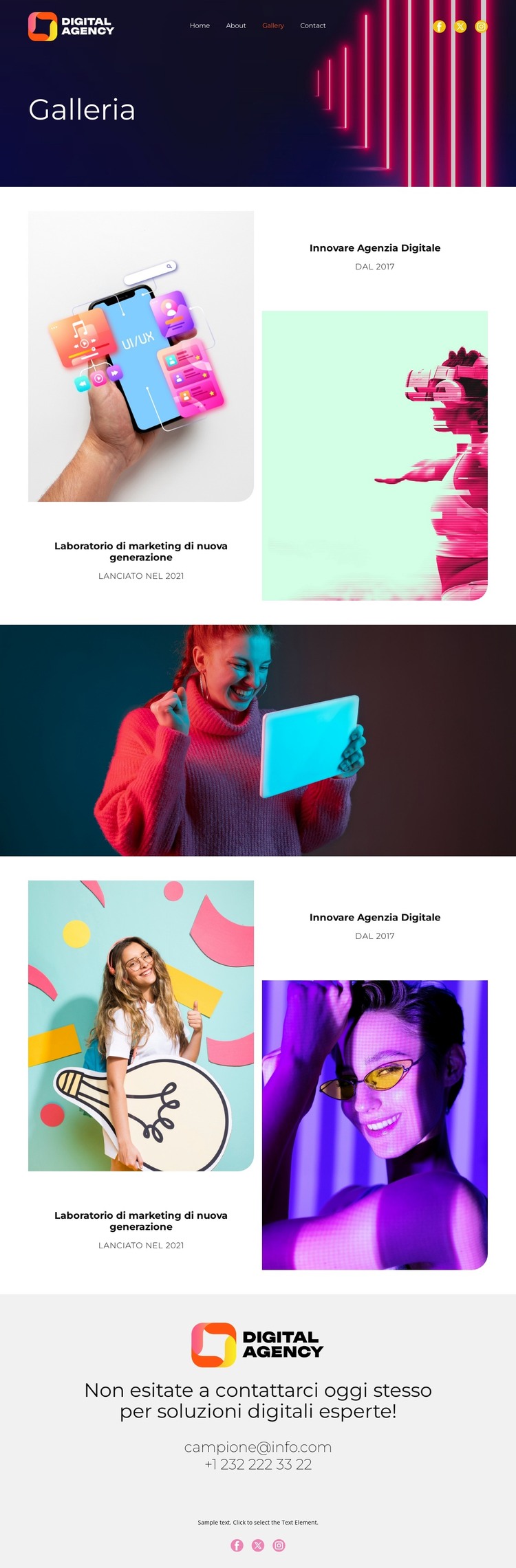 Aumenta la tua presenza online Modello HTML