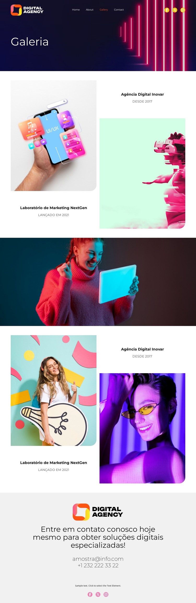 Aumente sua presença online Modelo HTML