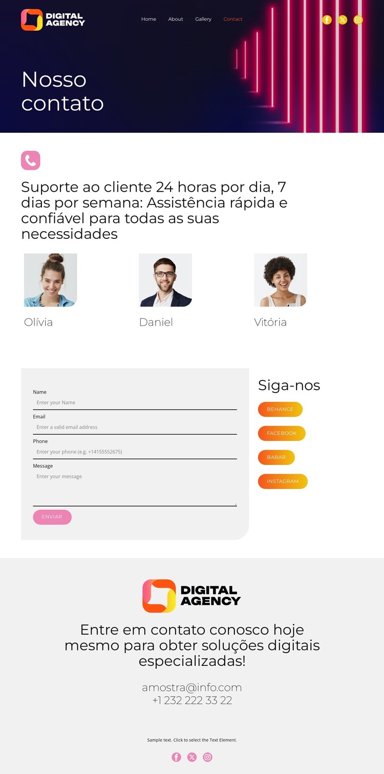 Tendências em tecnologia digital Modelo HTML
