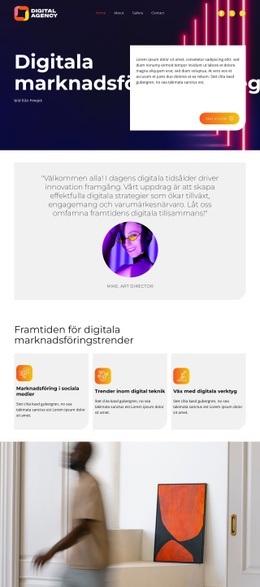 Digitala marknadsföringsstrategier HTML-mallar