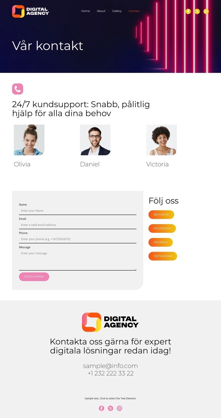 Trender inom digital teknik HTML-mall