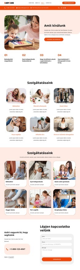 Gyermekfelügyeleti szolgáltatások Sablonok