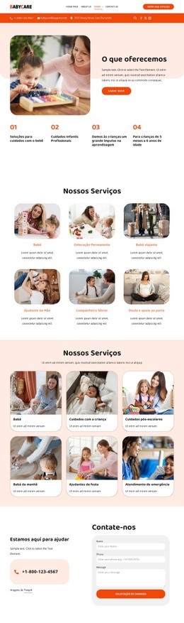 Serviços De Babá - Modelos On-Line