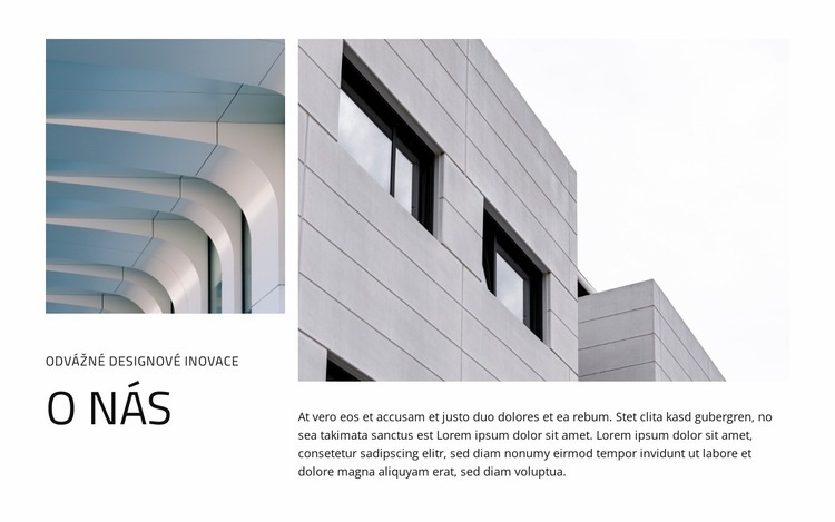 Odvážné designové inovace Šablona