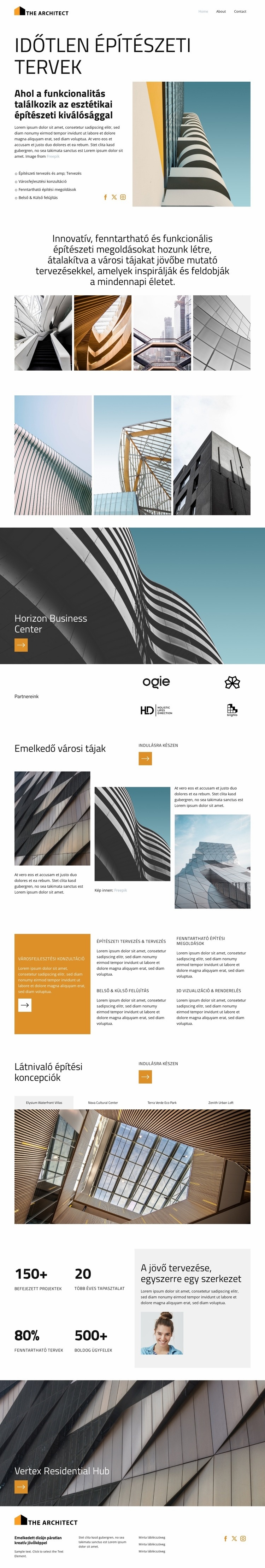 A modern terek újradefiniálása HTML Sablon