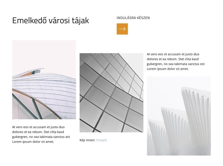 Innovatív űrmegoldások Weboldal sablon