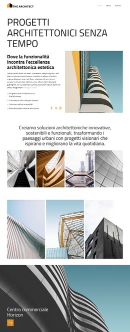 Ridefinire gli spazi moderni Disegni del sito web