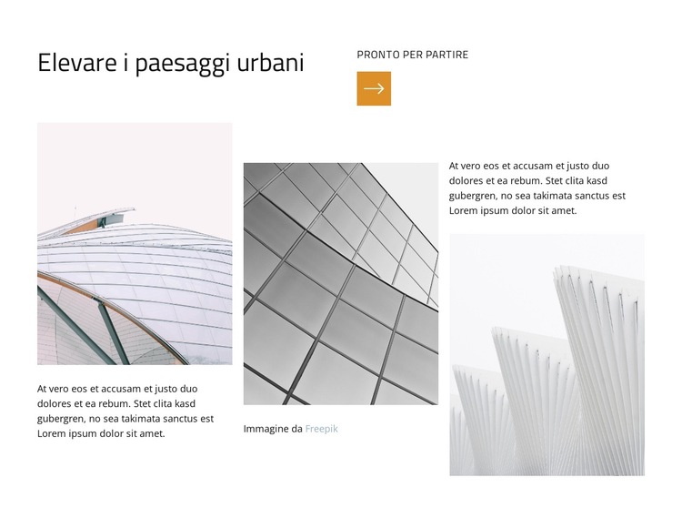 Soluzioni spaziali innovative Modello di sito Web