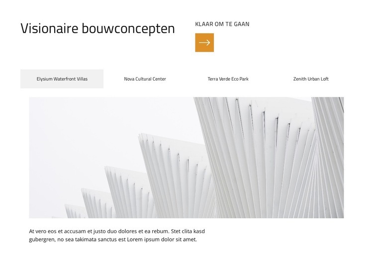 Het creëren van iconische structuren Html Website Builder
