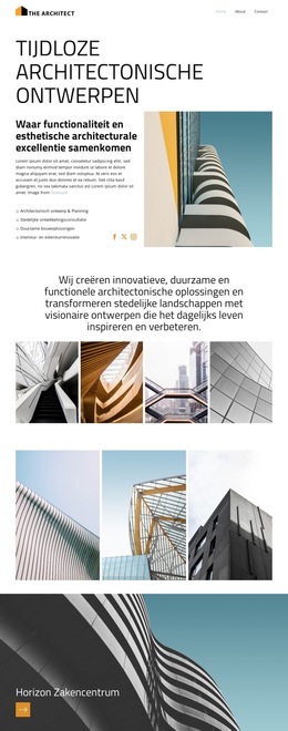 Moderne ruimtes opnieuw definiëren Website sjablonen