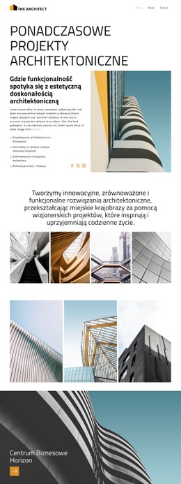 Redefiniowanie nowoczesnych przestrzeni Szablony CSS