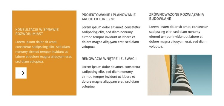 Wizjonerskie koncepcje budowlane Szablon CSS