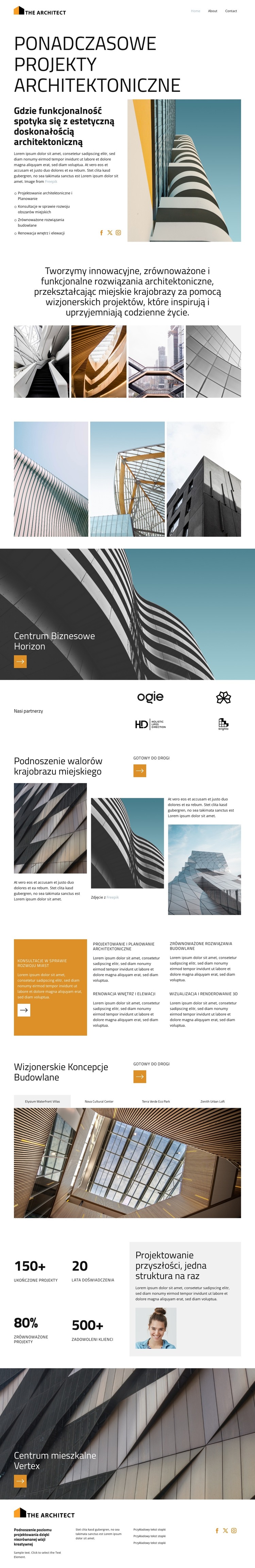 Redefiniowanie nowoczesnych przestrzeni Szablon HTML