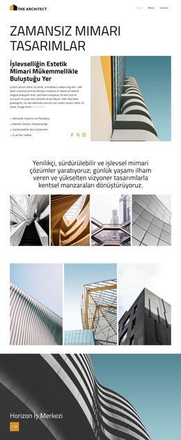 Modern Mekanları Yeniden Tanımlamak Web Sitesi Şablonları