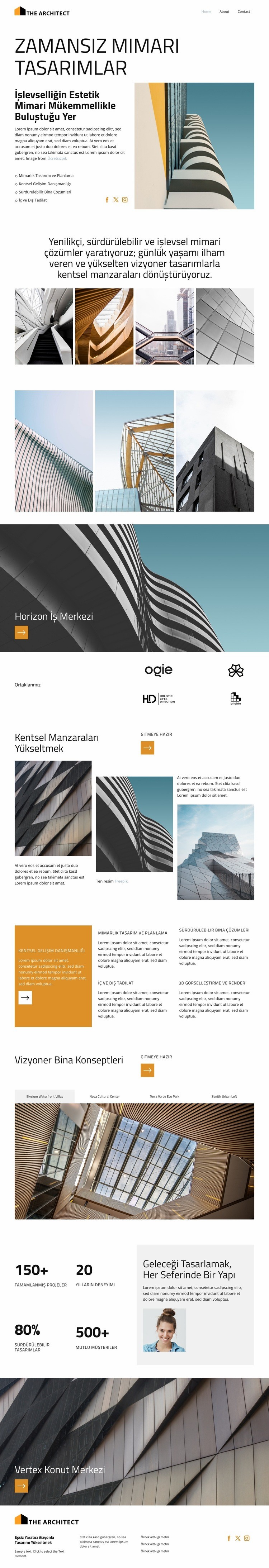 Modern Mekanları Yeniden Tanımlamak Web sitesi tasarımı