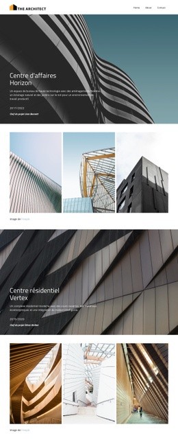 Concevoir l'avenir Conceptions de sites Web