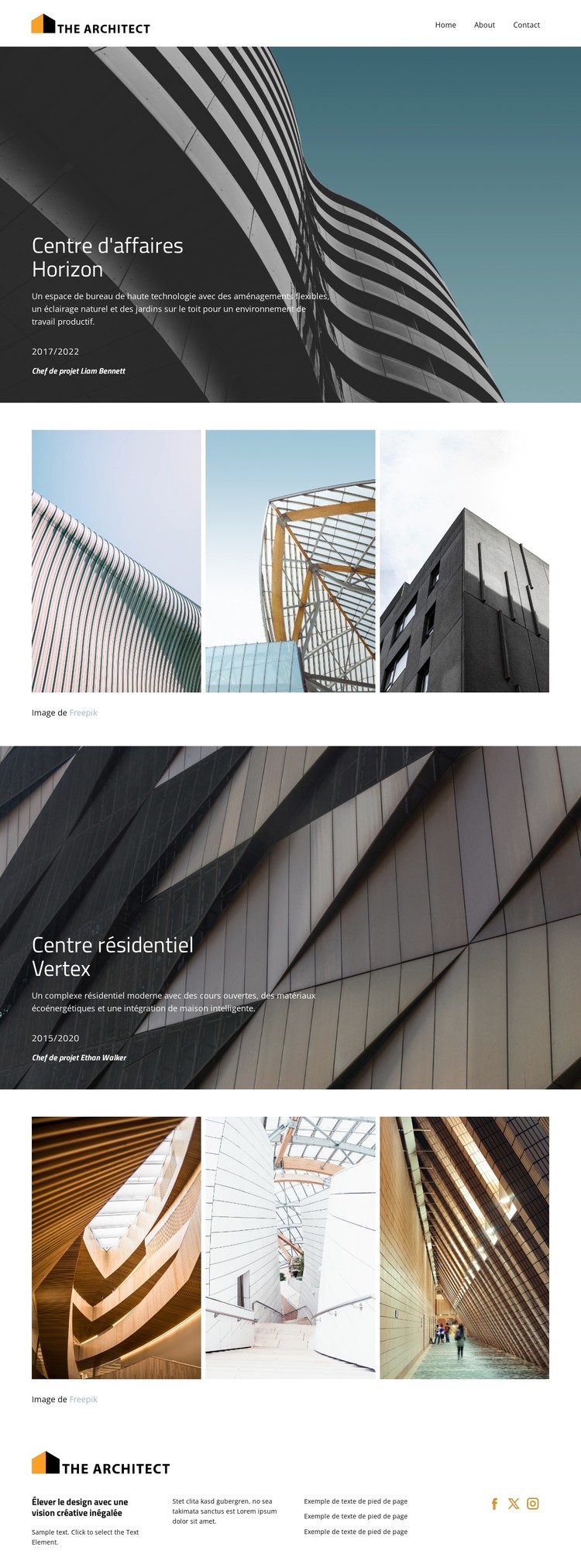 Concevoir l'avenir Modèle CSS