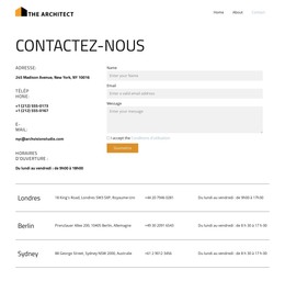 Page De Contact