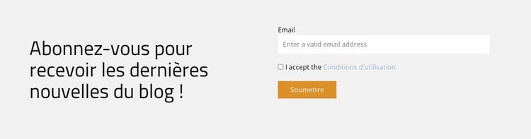 Une architecture qui inspire Modèle d'une page