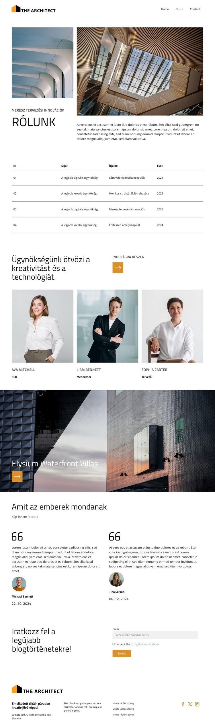 Egyszerre egy szerkezet Weboldal sablon