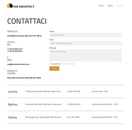 Pagina Dei Contatti