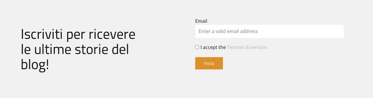 Architettura che ispira Modello di sito Web