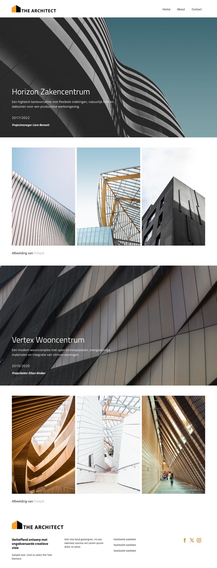 De toekomst ontwerpen HTML-sjabloon