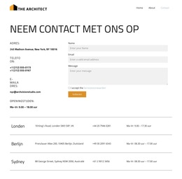 Aangepaste Lettertypen, Kleuren En Afbeeldingen Voor Esthetische Architectonische Excellentie
